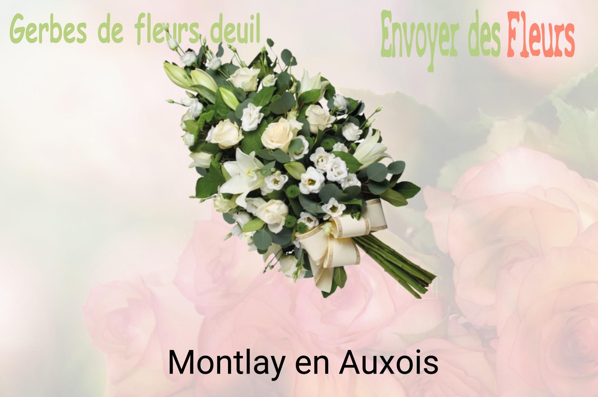 Gerbe de fleurs de deuil livrée à Montlay-en-Auxois